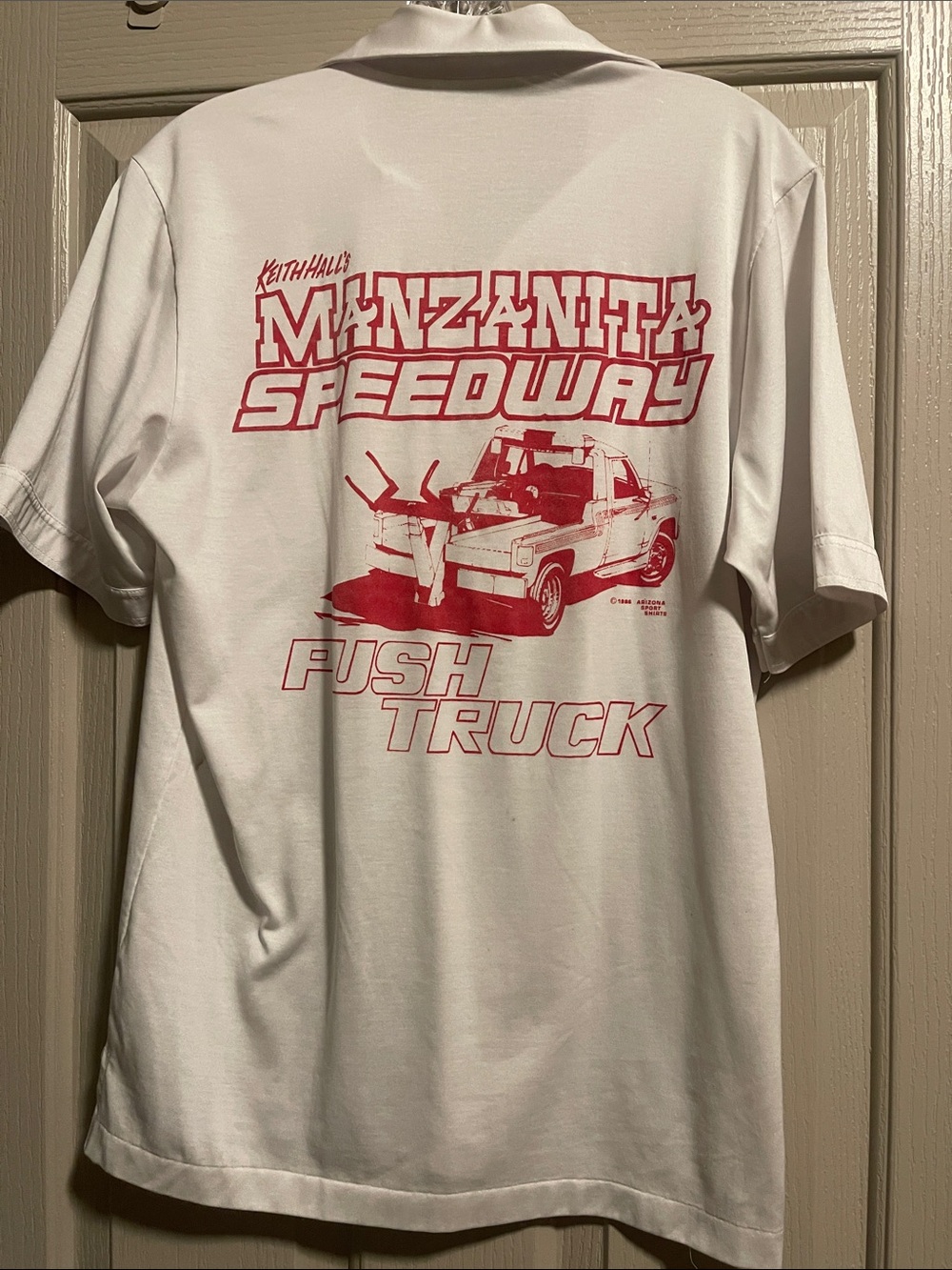 VTG 1996 Valvoline Push Truck Graphic Tee - White/Red
